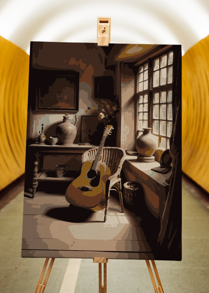 Gitara akustyczna w kolorze antycznym Liv