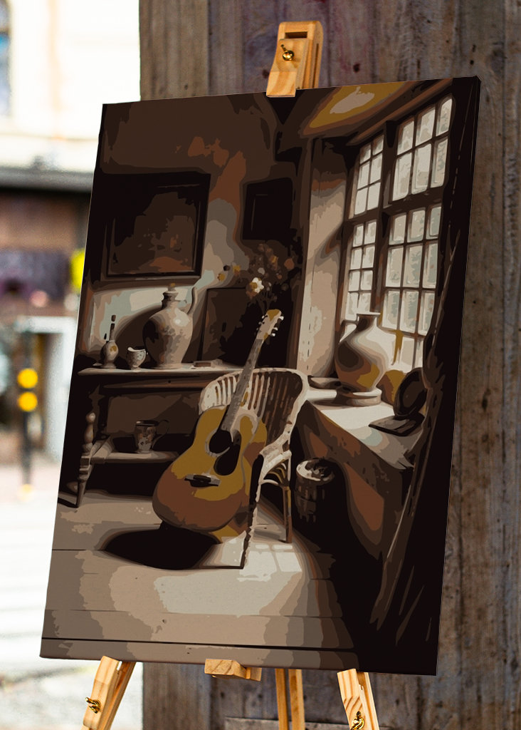 Gitara akustyczna w kolorze antycznym Liv