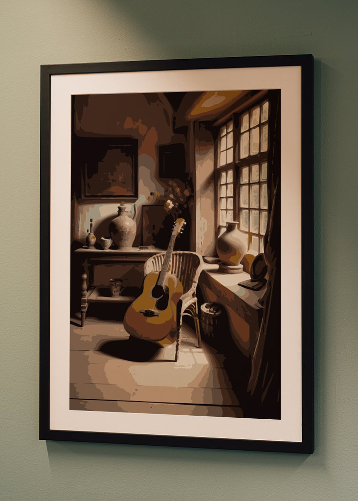 Gitara akustyczna w kolorze antycznym Liv