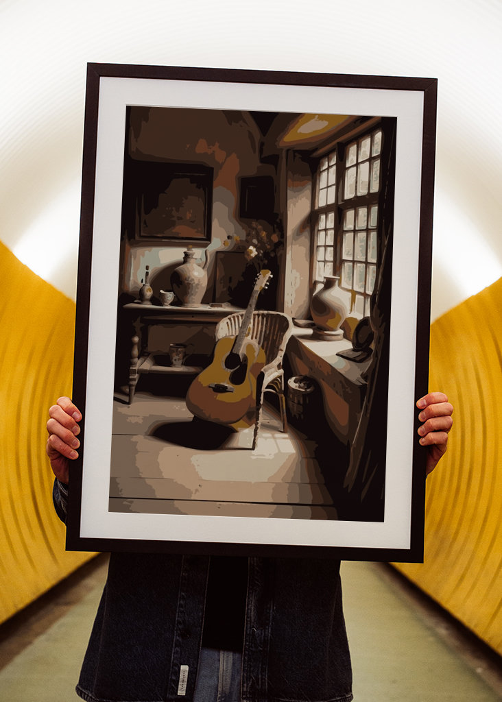 Gitara akustyczna w kolorze antycznym Liv