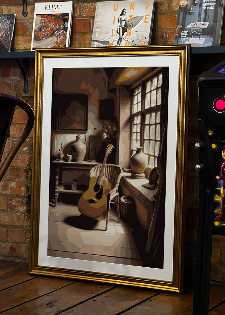 Gitara akustyczna w kolorze antycznym Liv