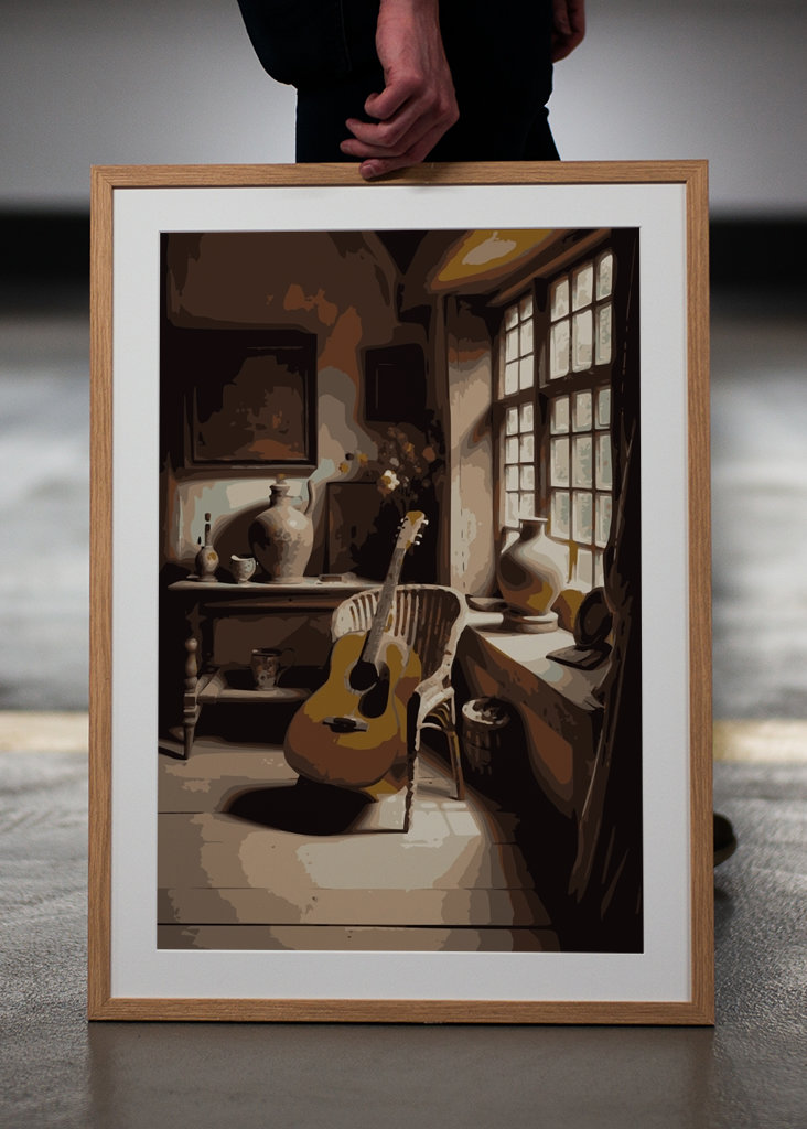 Gitara akustyczna w kolorze antycznym Liv