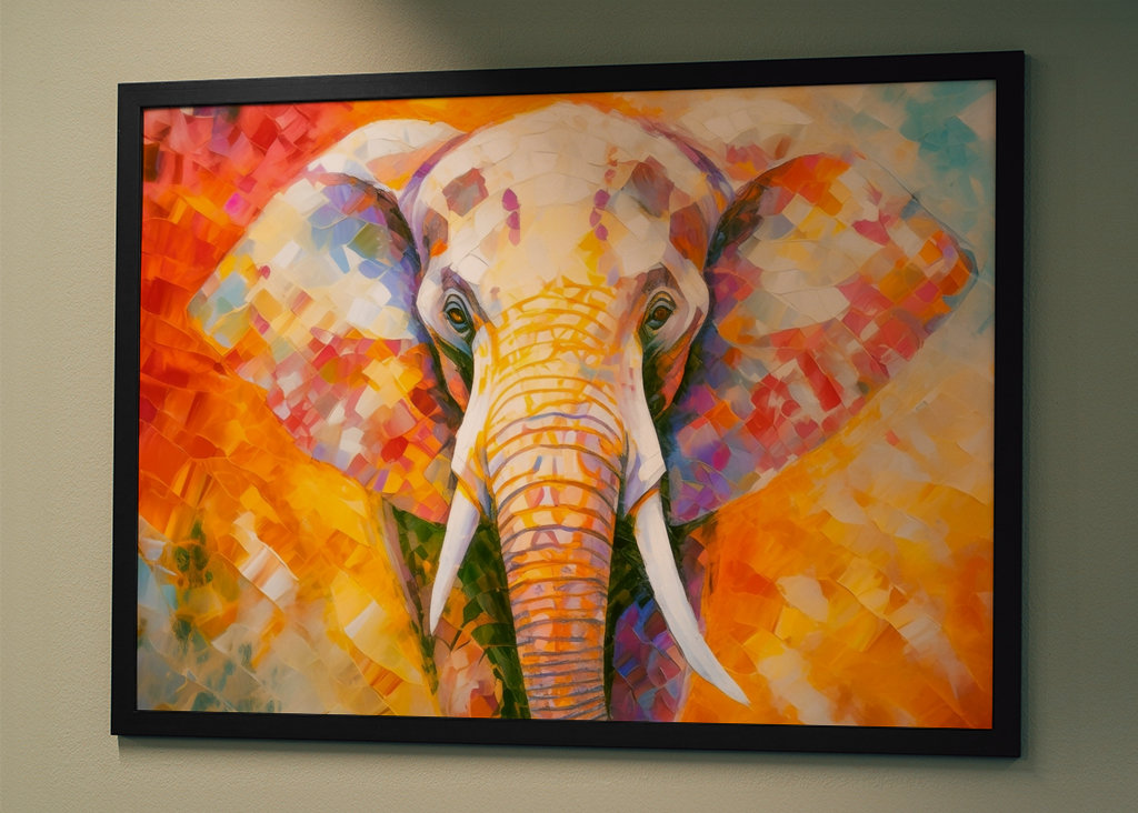 Elefant Buntes Porträt