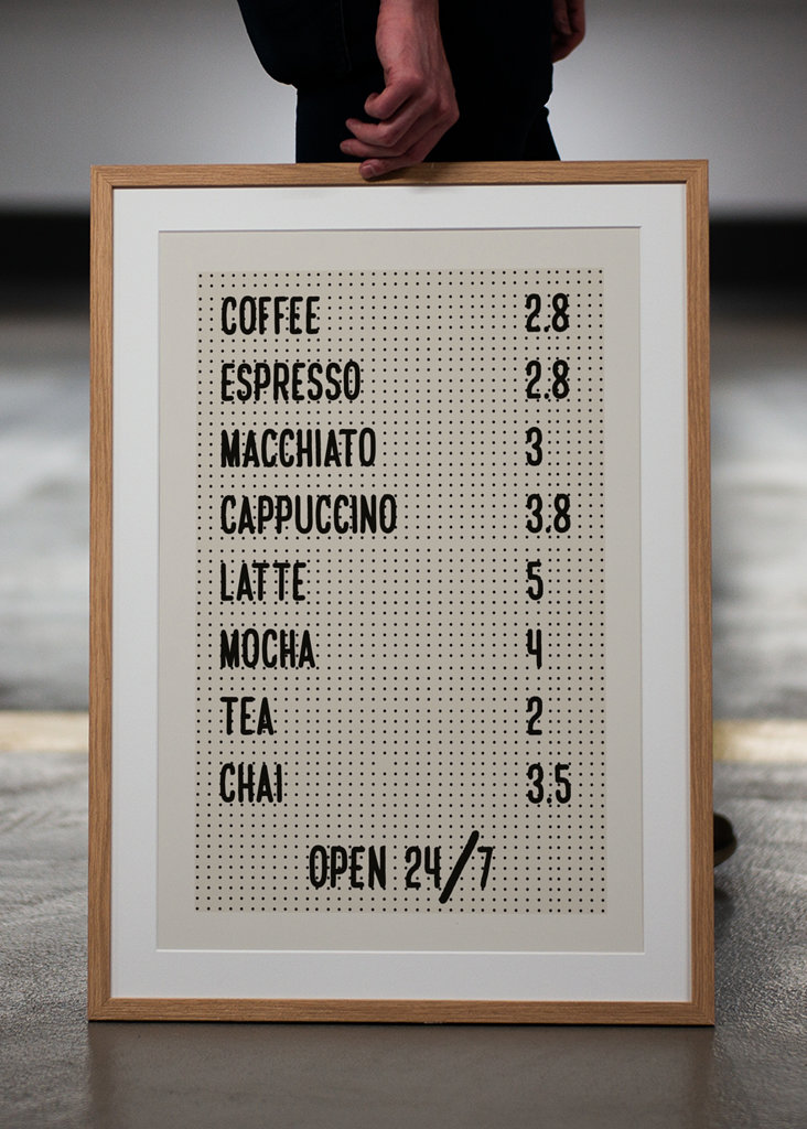 Café Coffee Menu