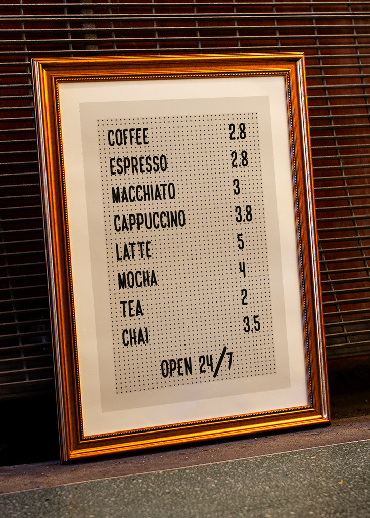 Café Coffee Menu