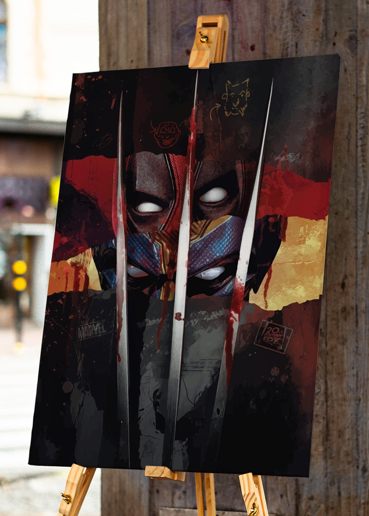 Dvě superhrdinské postavy