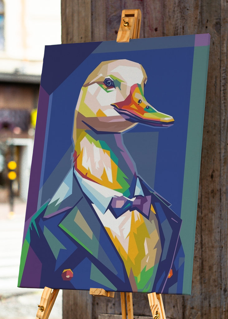 Duck Man in design wpap