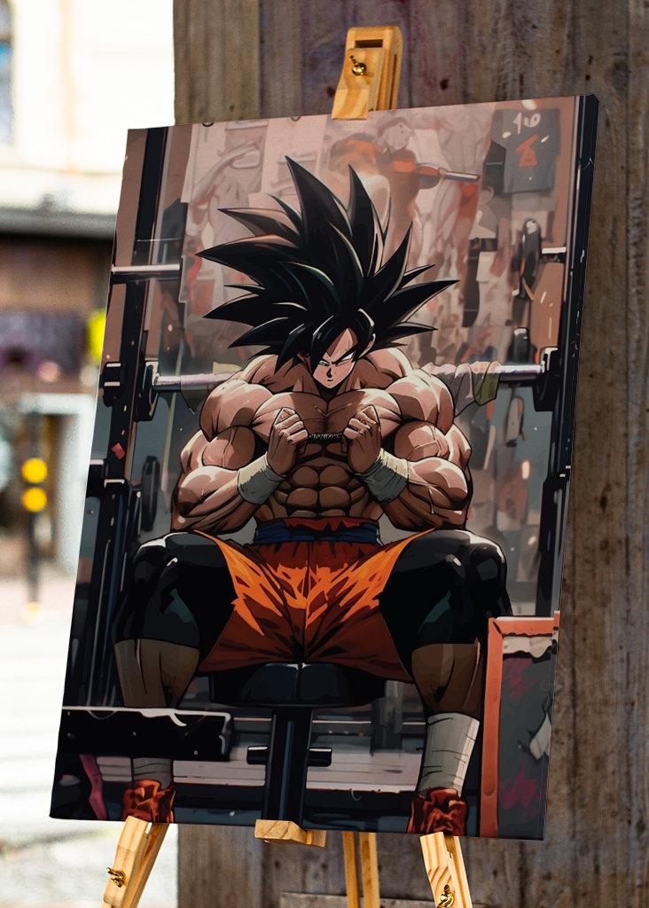 Son Goku im FITNESSSTUDIO 