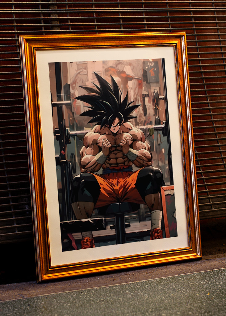 Son Goku im FITNESSSTUDIO 