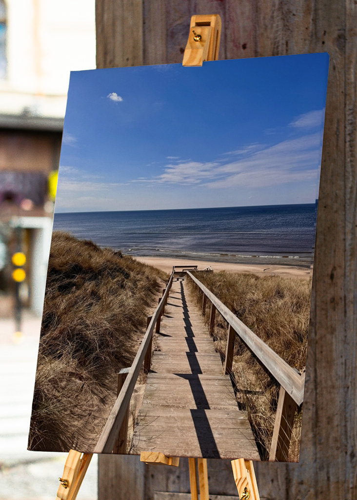 Trappor till stranden