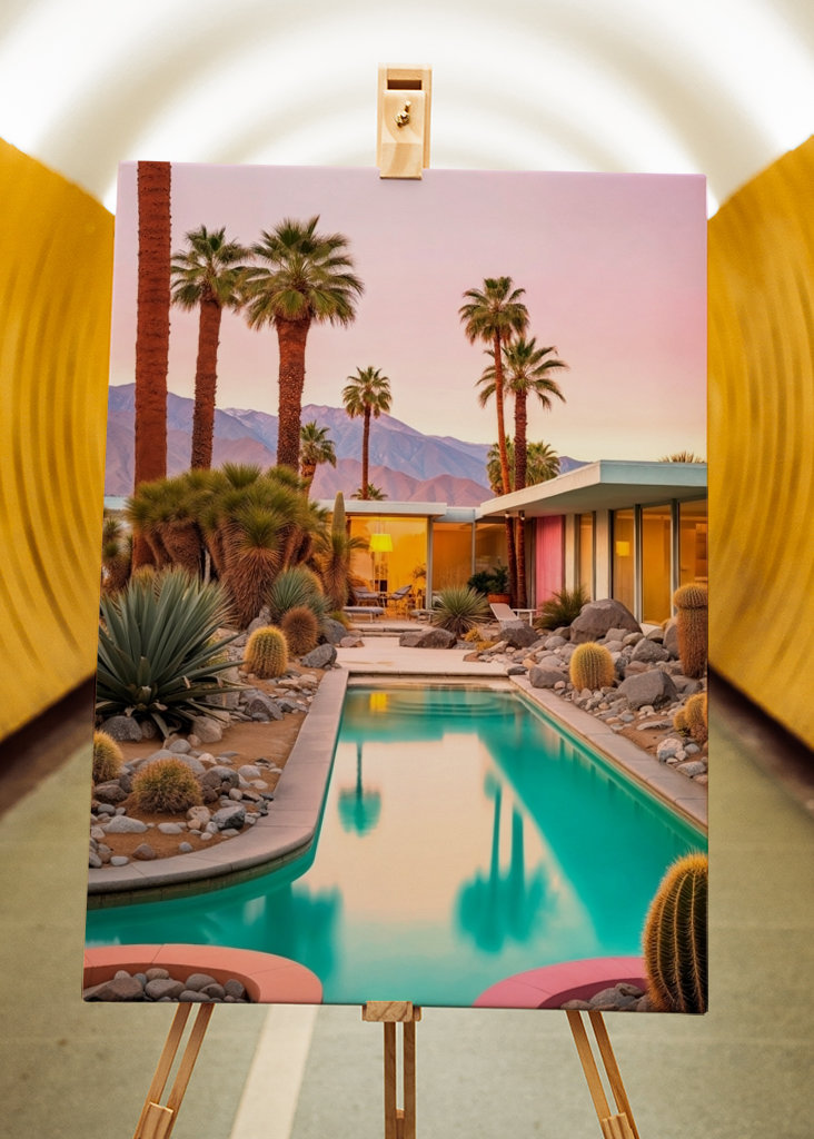 Huis uit het midden van de eeuw Palm Springs