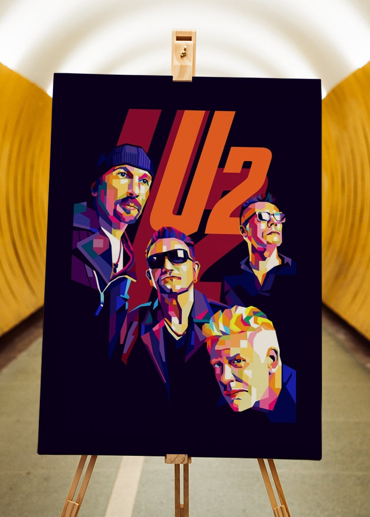 Banda U2 Pop Art Estilo