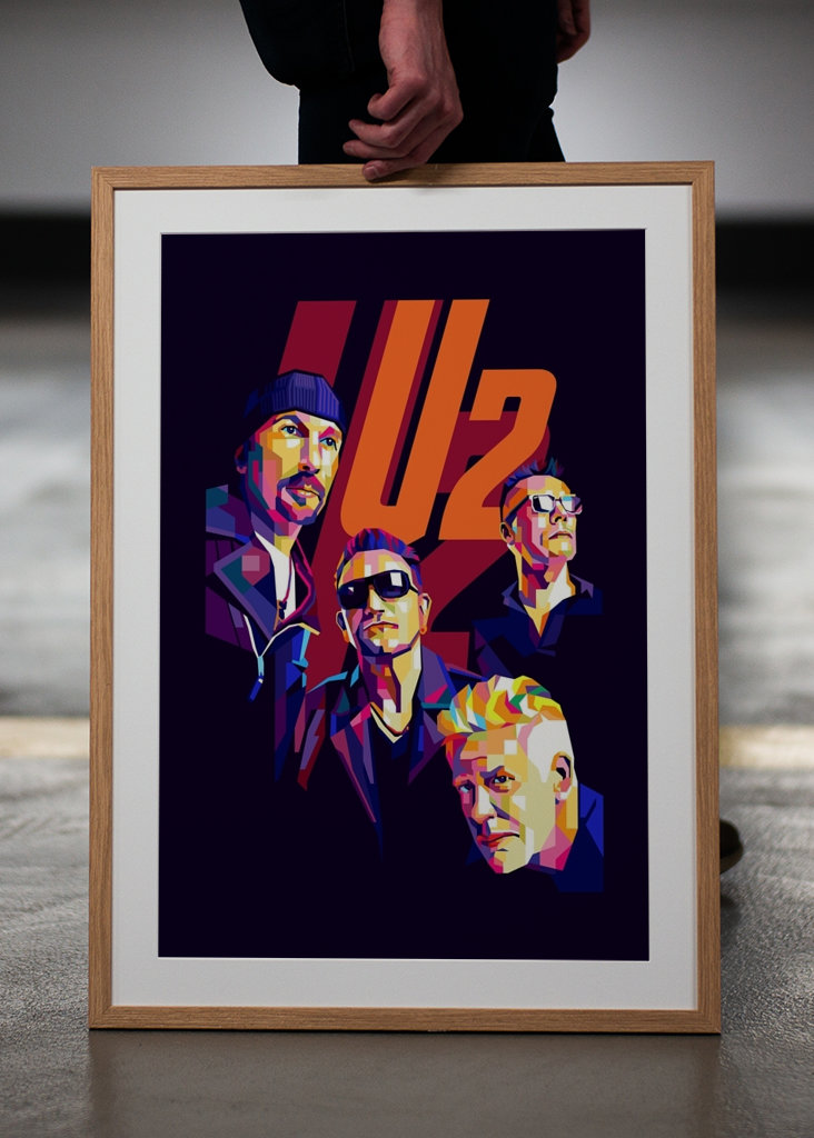 Banda U2 Pop Art Estilo