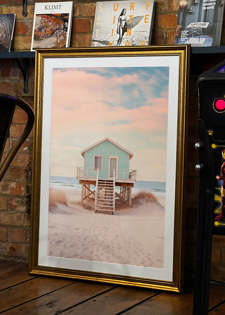 Plage du coucher de soleil du Pacifique