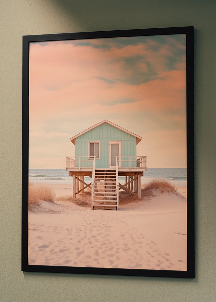 Plage du coucher de soleil du Pacifique
