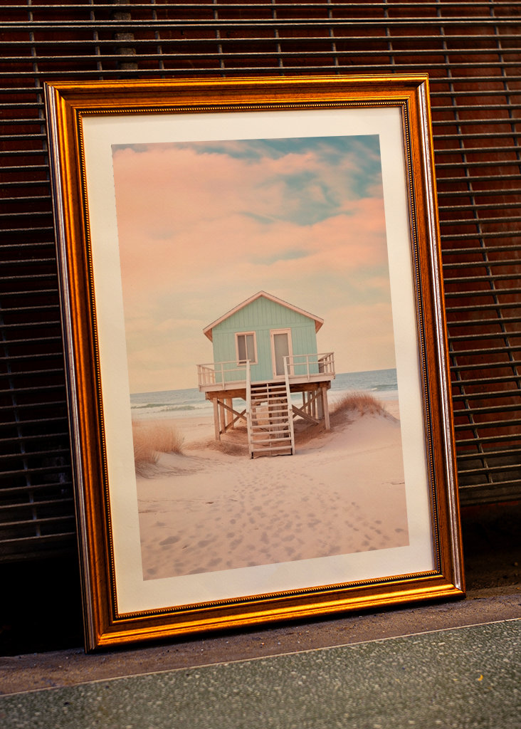 Plage du coucher de soleil du Pacifique