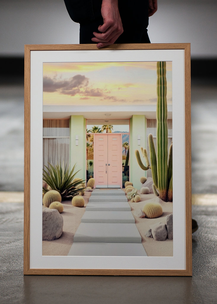 Slutningen af dagen i Palm Springs