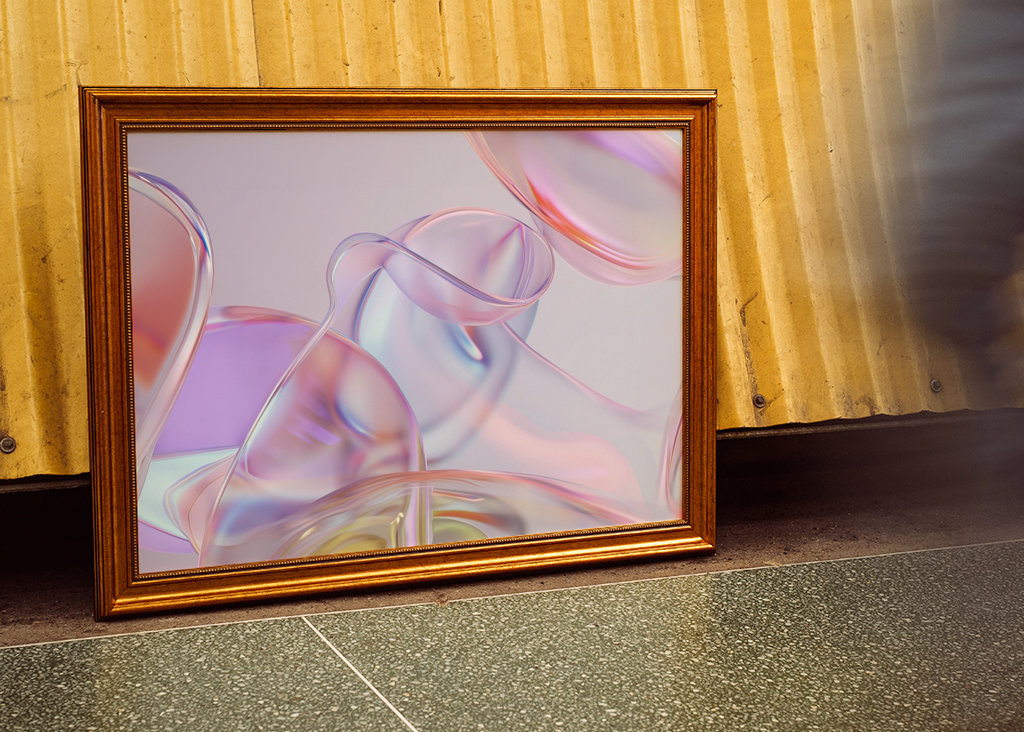 Abstrakt Installation Glas 3