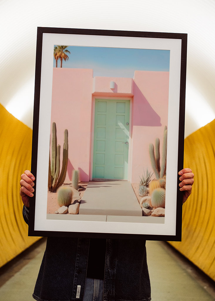 Pastelové palmové prameny