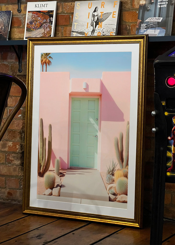 Pastelové palmové prameny