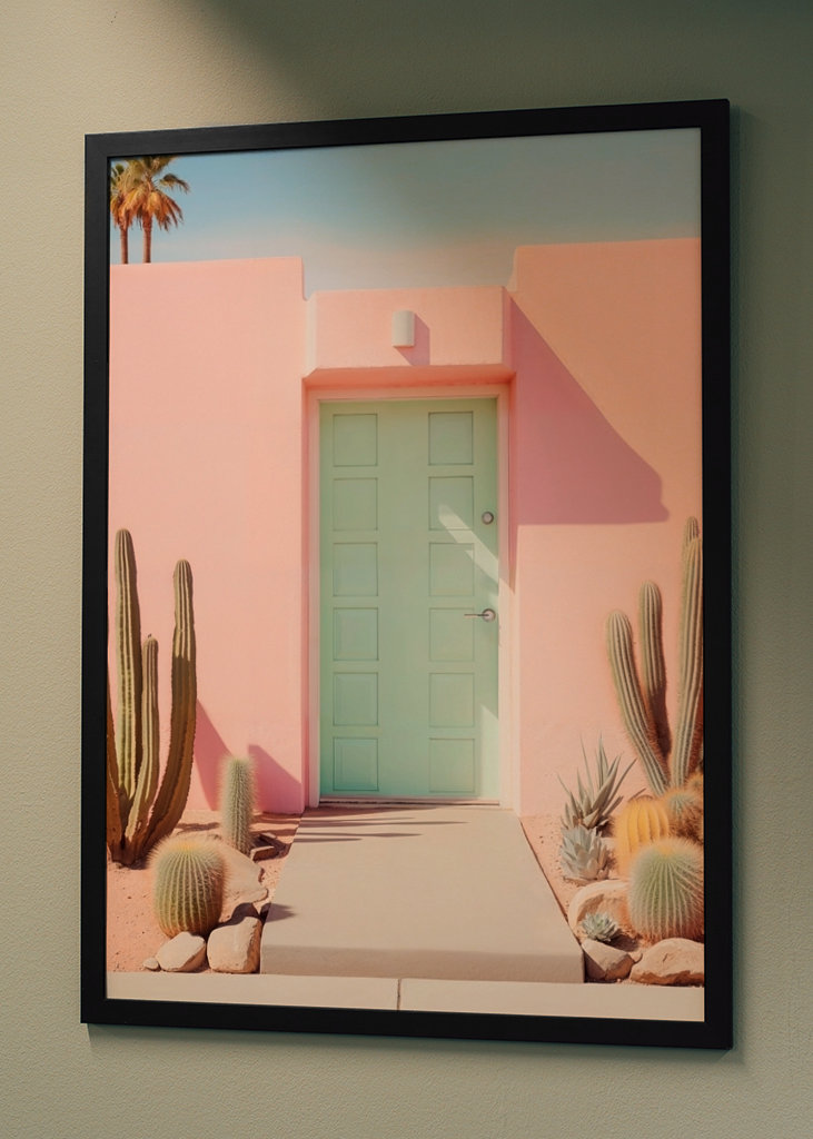 Pastelové palmové prameny