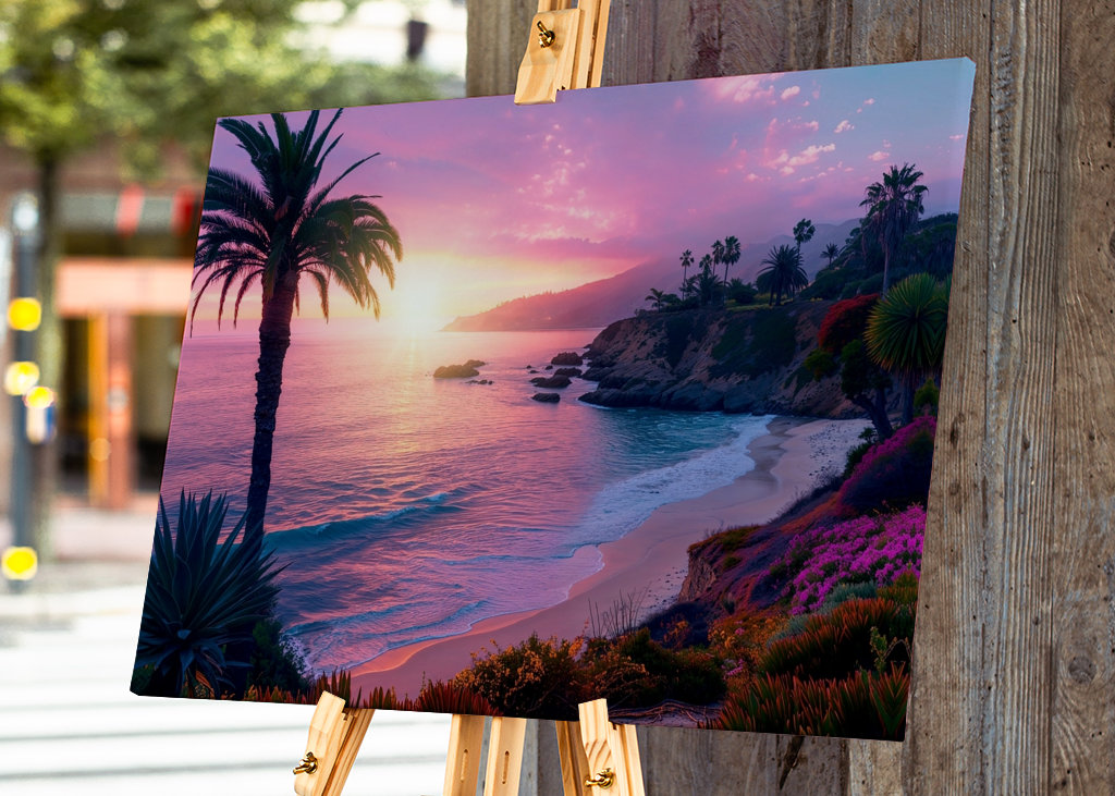 Purple Sunset in Laguna Beach