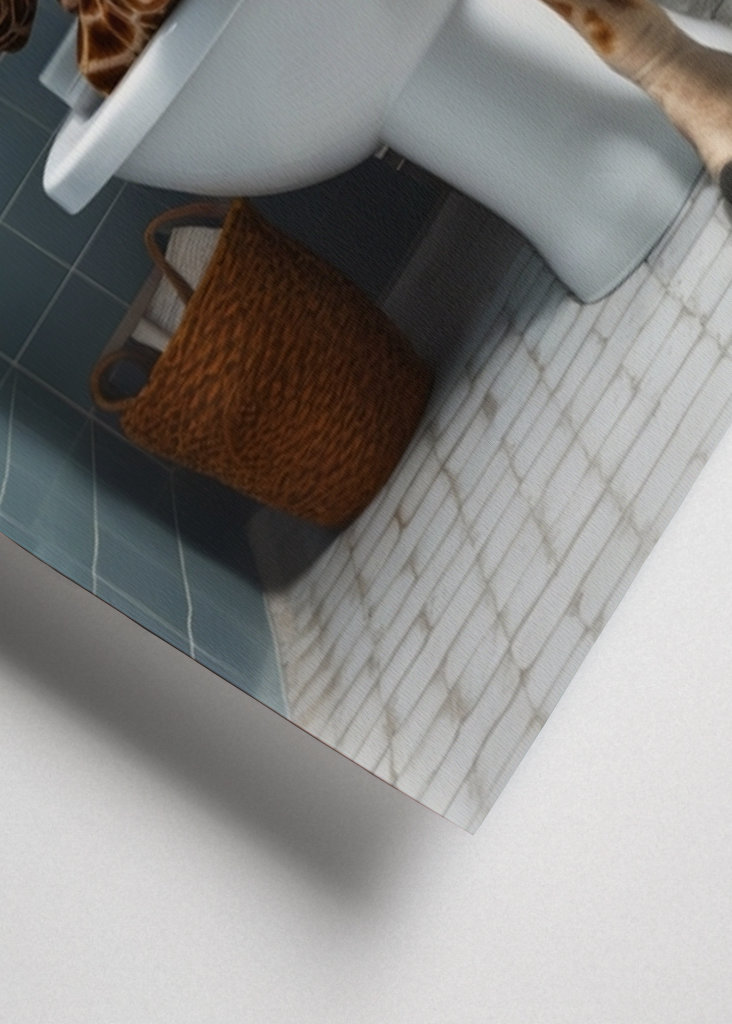Giraffe on the Toilet