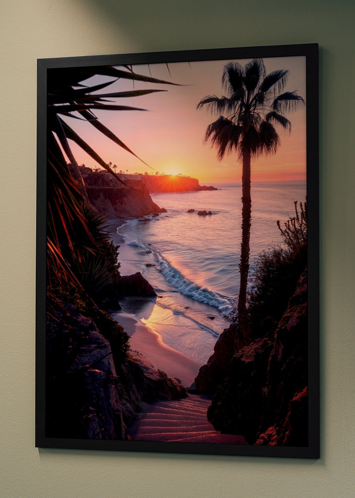 Coucher de soleil sur la plage de Laguna