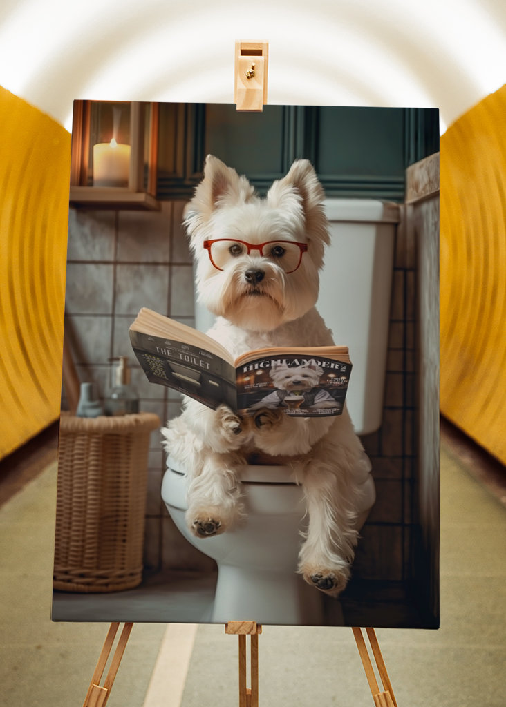 West Highland Terrier toalett