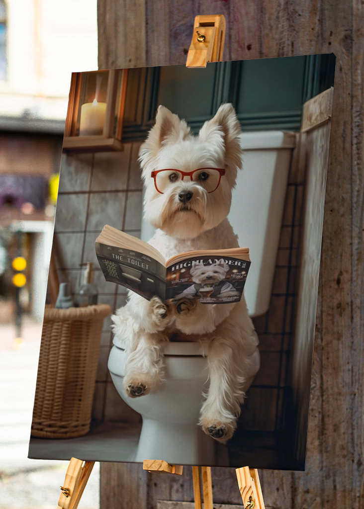 West Highland Terrier toalett