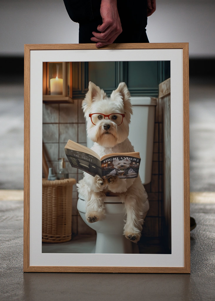 West Highland Terrier toalett