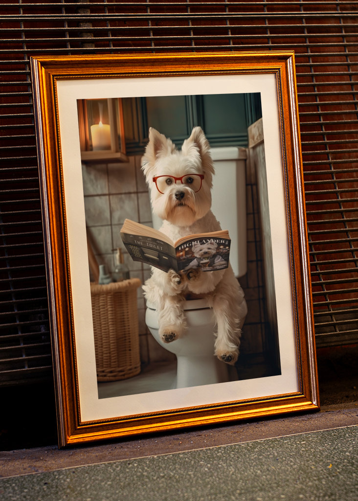 West Highland Terrier toalett