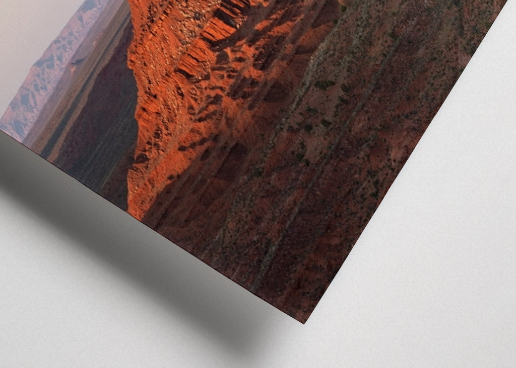 Solnedgång Röd Rock