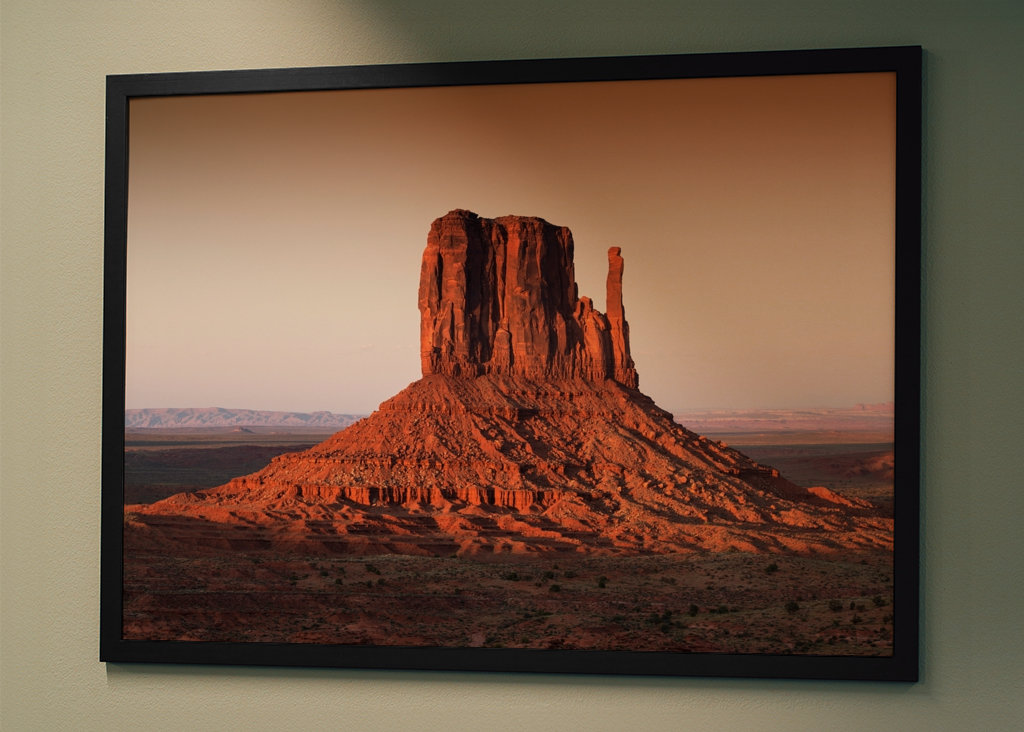 Solnedgång Röd Rock