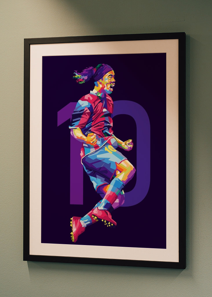 Ronaldinho Legend Wpap Pop Art