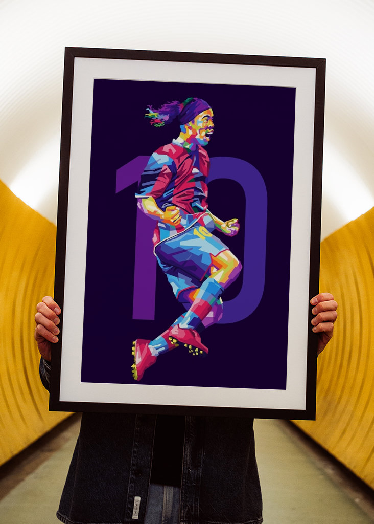 Ronaldinho Legend Wpap Pop Art