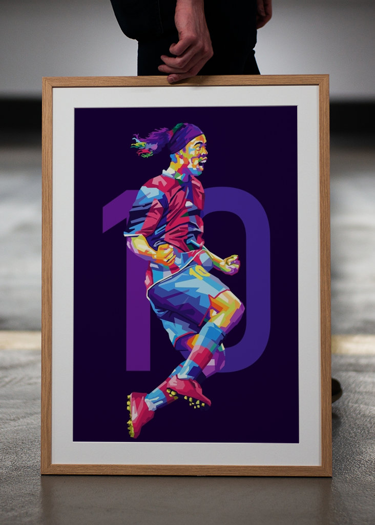 Ronaldinho Legend Wpap Pop Art