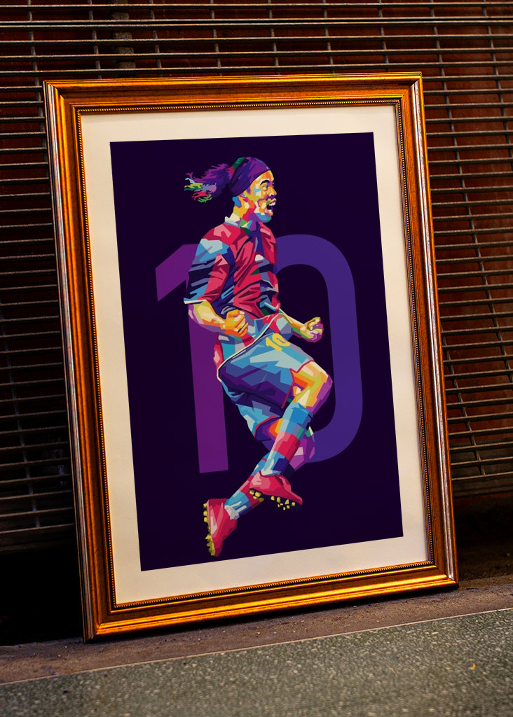 Ronaldinho Legend Wpap Pop Art