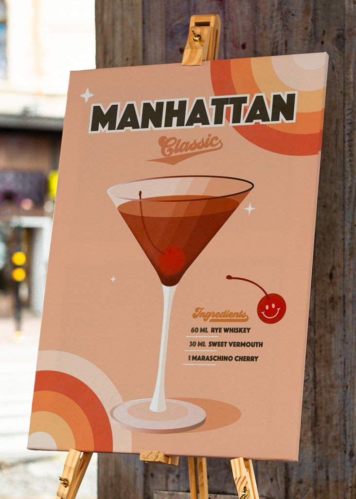 Manhattan klassisk cocktail 