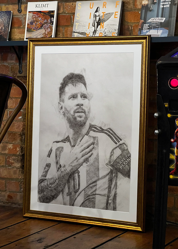 Pociągnięcia ołówkiem Messiego