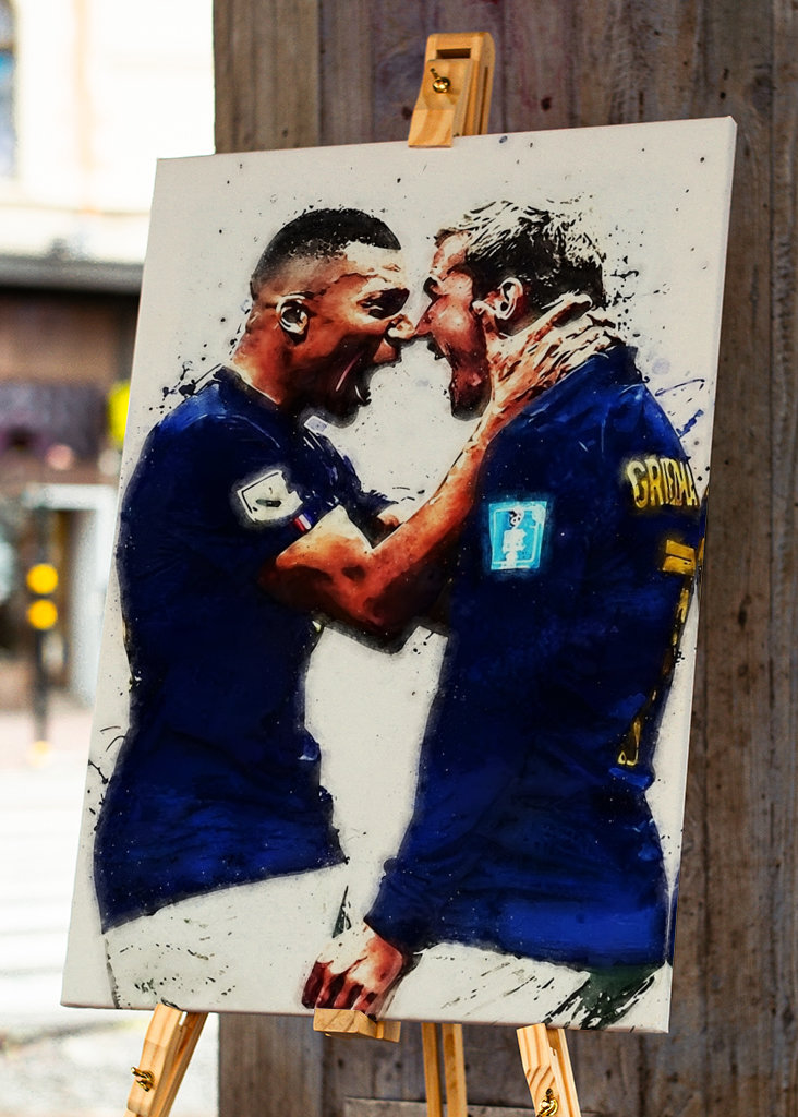  Mbappe og Griezmann Frankrig