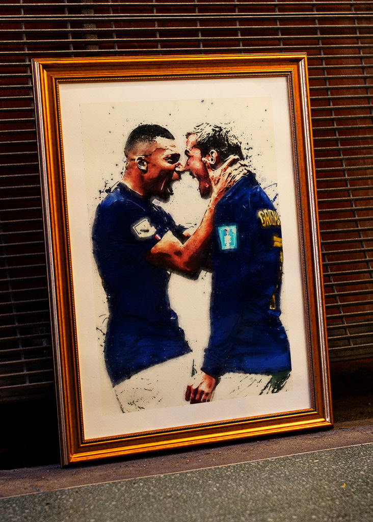  Mbappe og Griezmann Frankrig