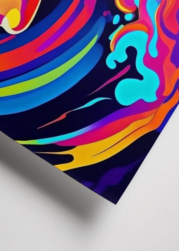 Femme aux couleurs vives