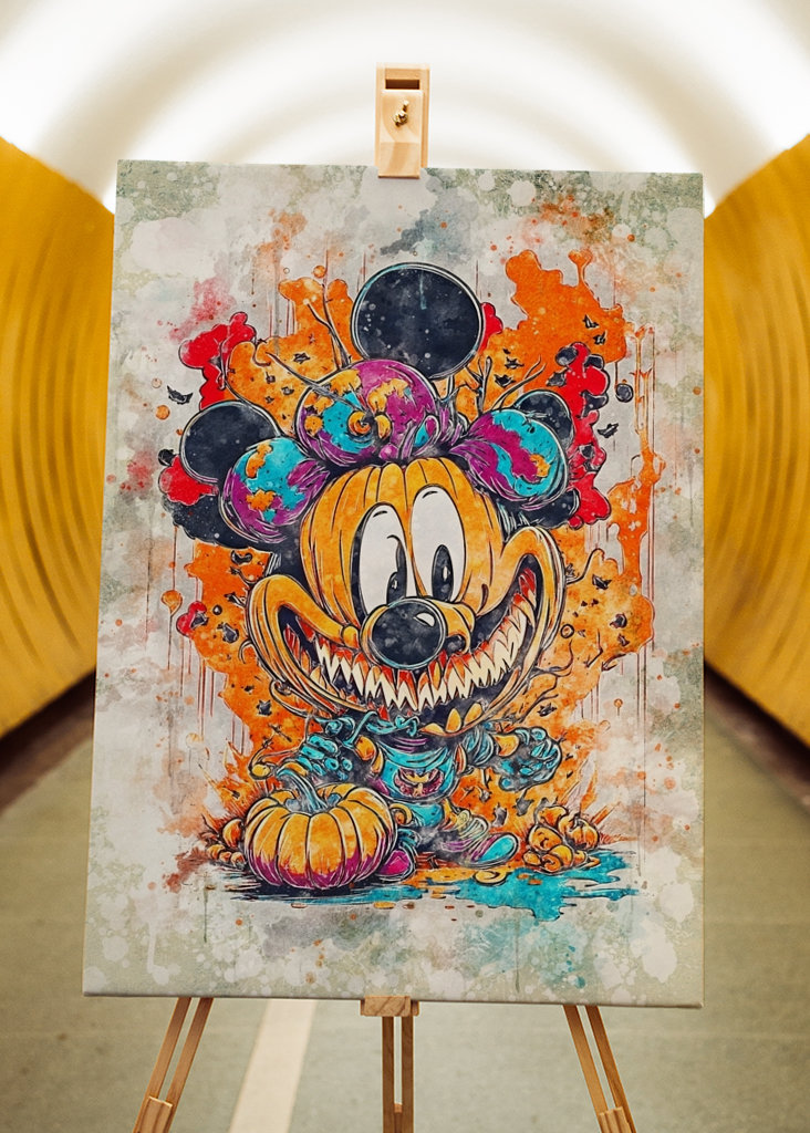 Mickey Mouse žena Halloween