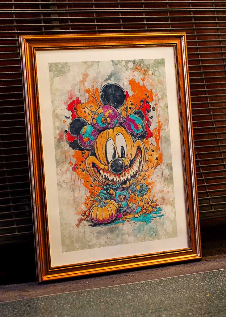 Mickey Mouse žena Halloween