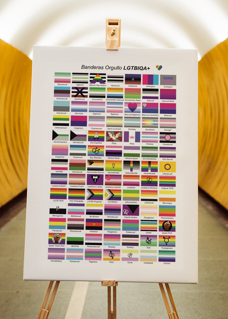 LGBTQIA+ Pride flags - Spanish