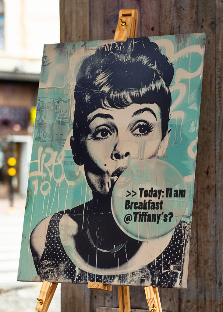 Street Art Tiffany raňajky