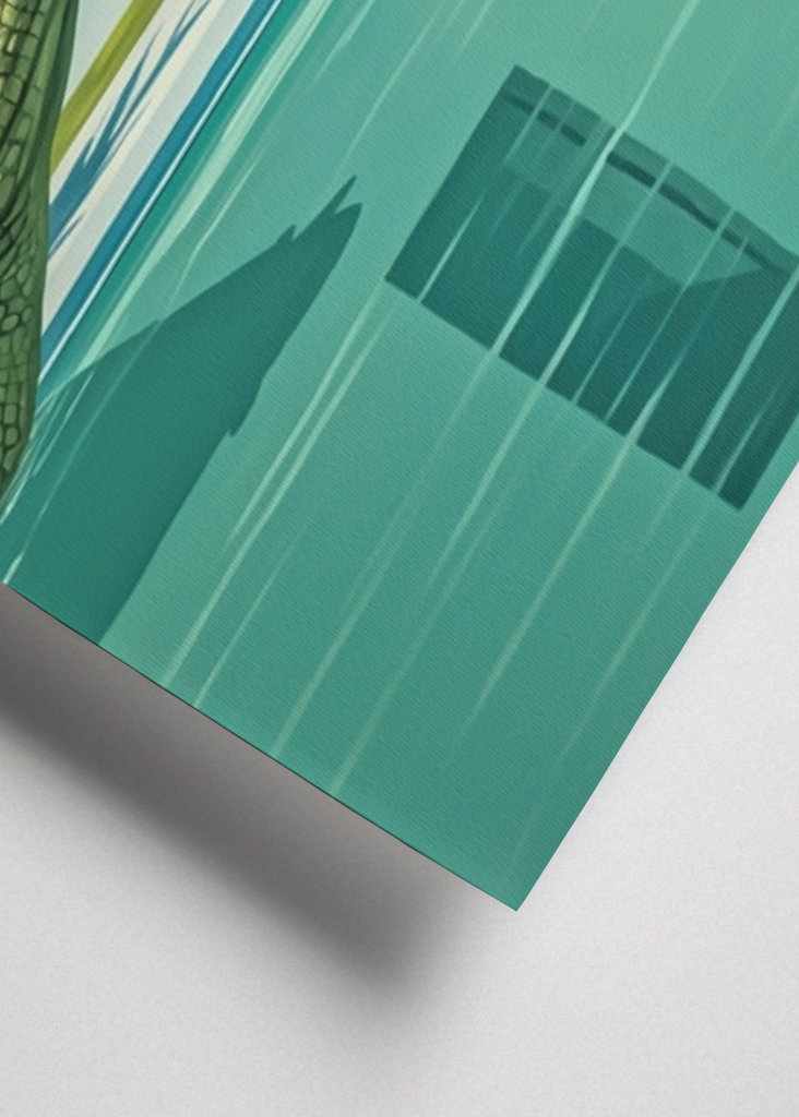 Das Krokodil im Hockney Pool 