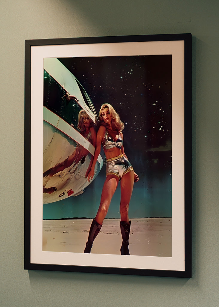 Retro sci-fi umění 01