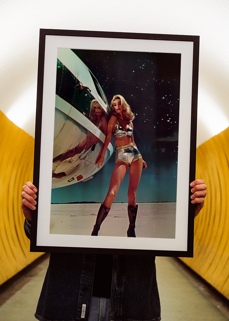 Retro sci-fi umění 01